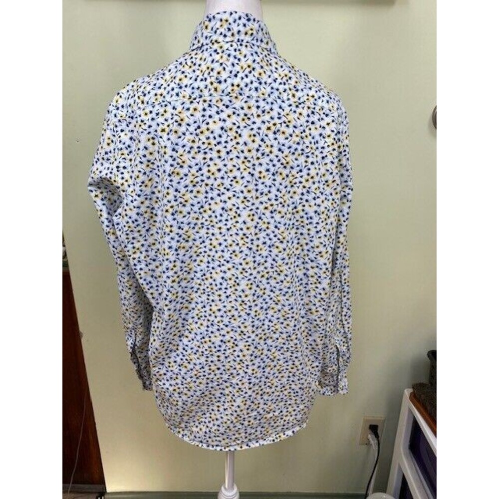 Frank & Eileen Blue and Yellow Button Down Shirt - Picture 6 of 13